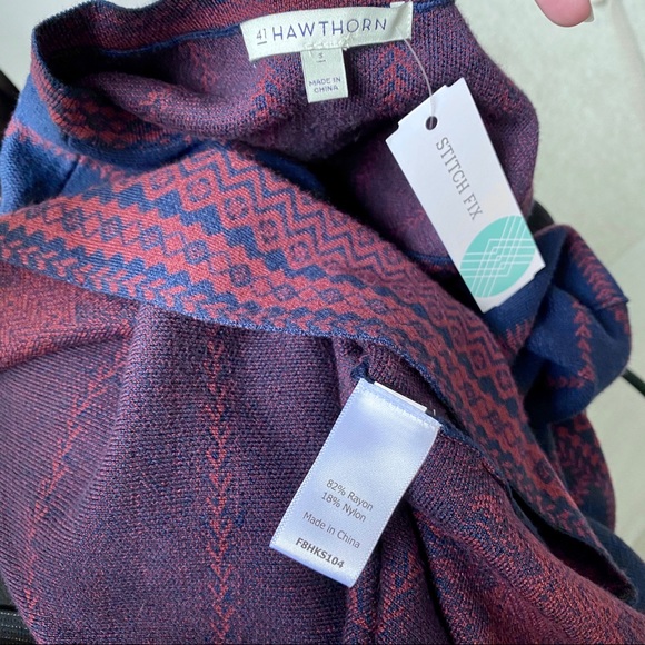 Stitchfix OS Sexy Sweater Dress Navy Blue - Picture 7 of 9